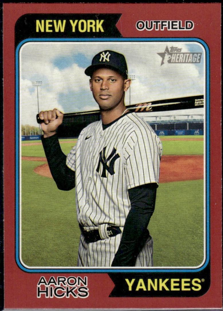 Aaron Hicks [Red Border] #75