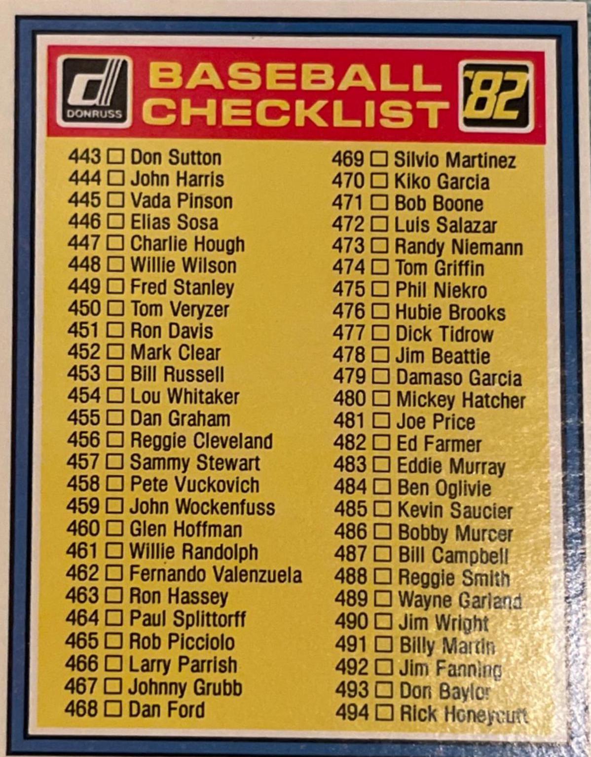 Checklist 443-544