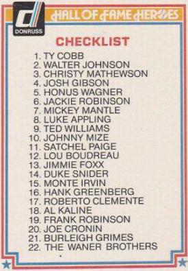 Checklist