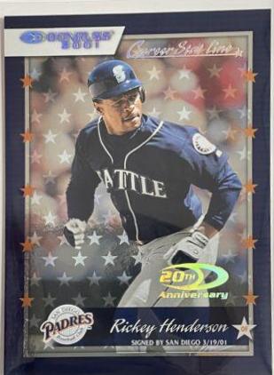 Rickey Henderson [Career Stat Line] #21