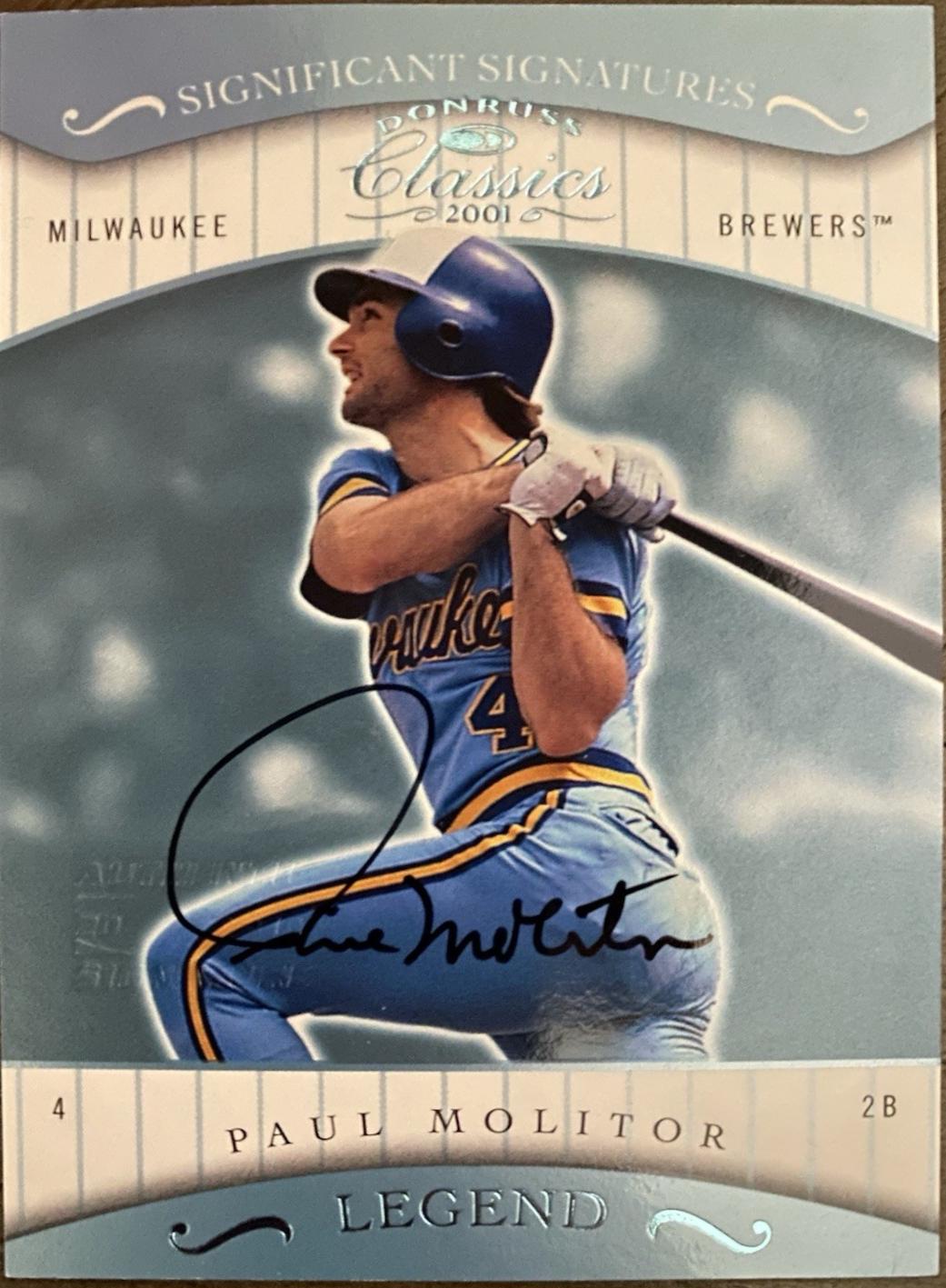 Paul Molitor [Significant Signatures] #195