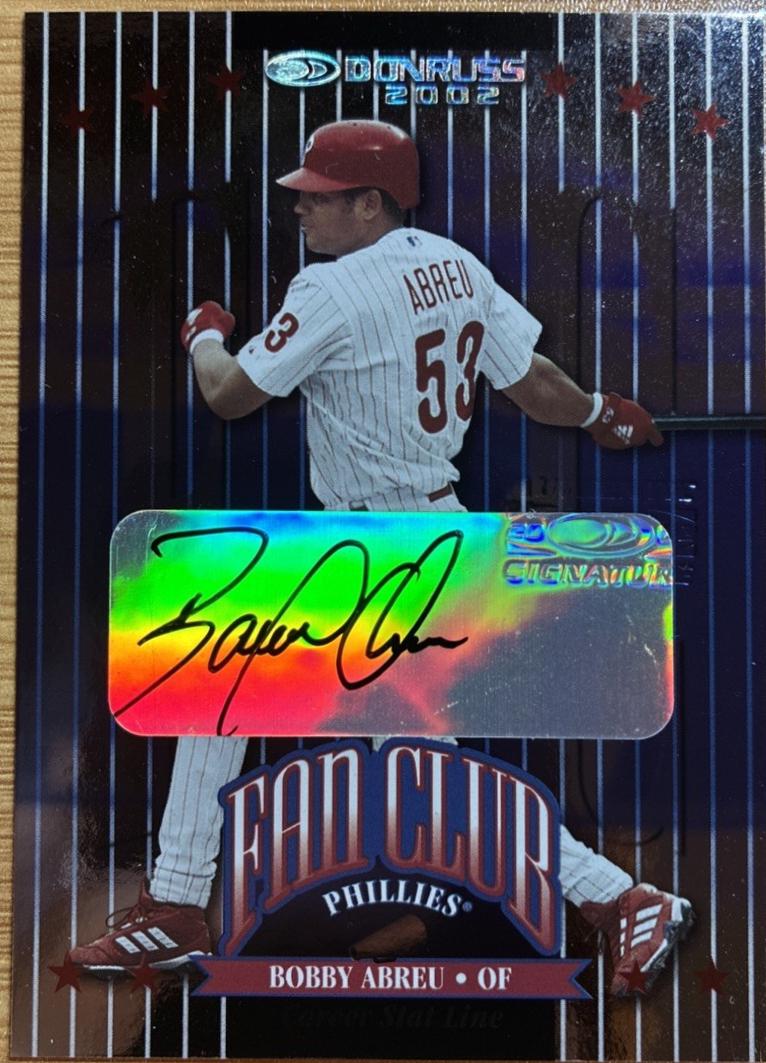 Bobby Abreu [Career Stat Line Fan Club Autograph] #213