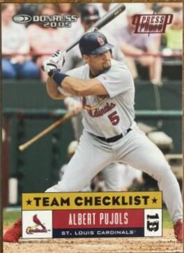 Albert Pujols [Checklist Press Proof Red] #397