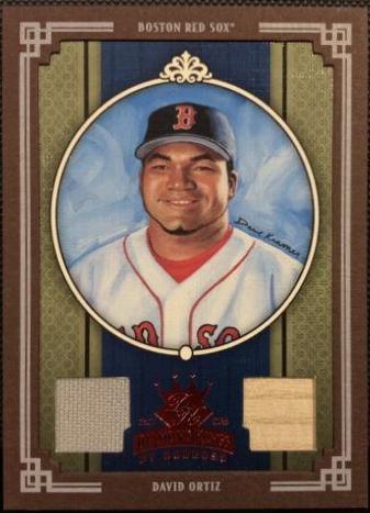 David Ortiz [Materials Framed Red] #323