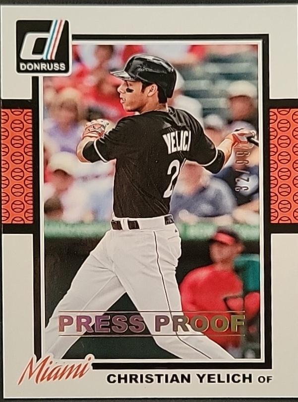 Christian Yelich [Gold Press Proof] #307