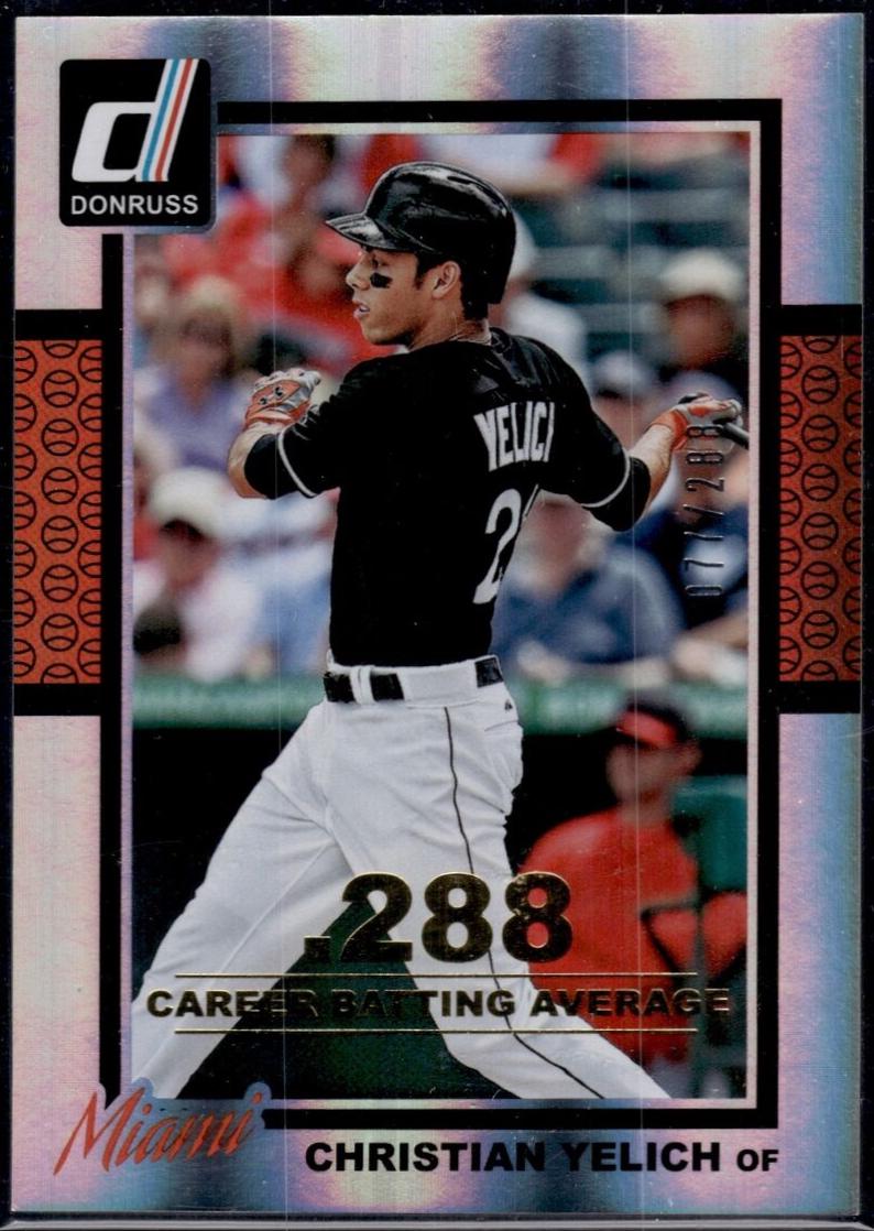 Christian Yelich [Season Stat Line] #307