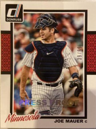 Joe Mauer [Silver Press Proof] #21
