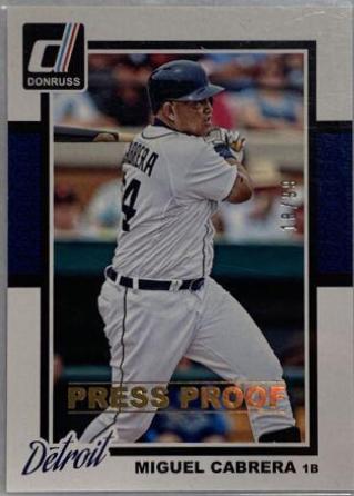 Miguel Cabrera [Gold Press Proof] #294