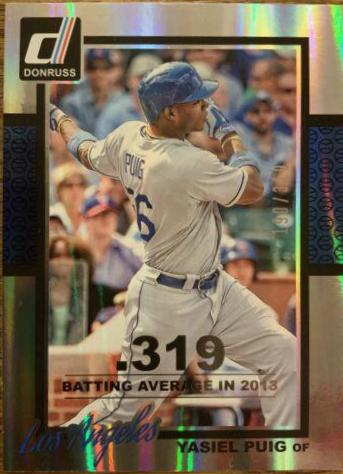 Yasiel Puig [Season Stat Line] #170