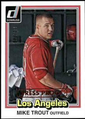 Mike Trout [Bronze Press Proof] #196