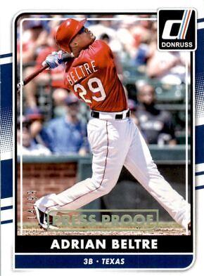 Adrian Beltre [Gold Press Proof] #129