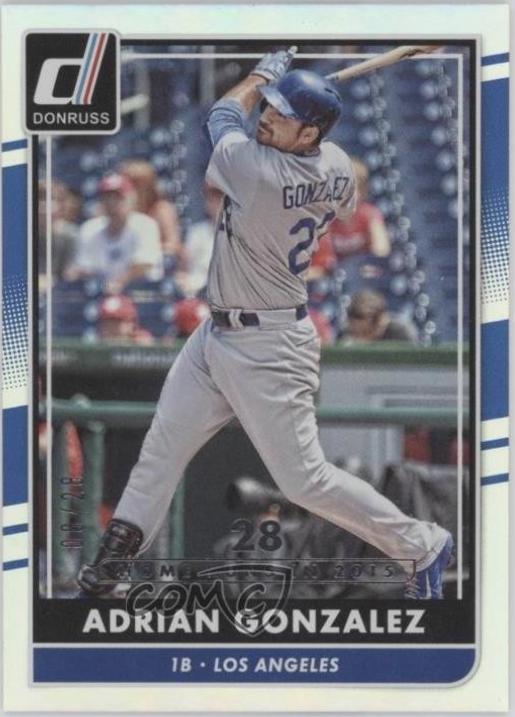 Adrian Gonzalez [Season Stat Line] #90