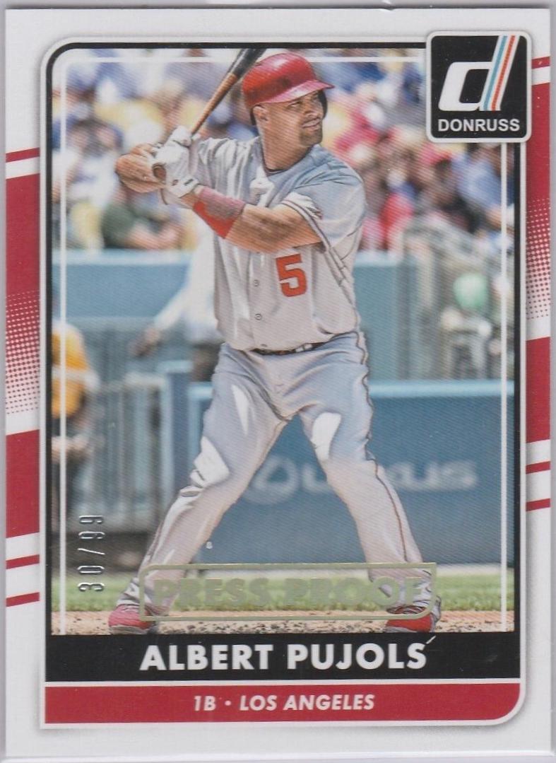 Albert Pujols [Gold Press Proof] #62