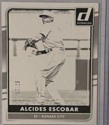 Alcides Escobar [Test Proof Black] #78