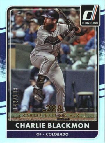 Charlie Blackmon [Season Stat Line] #103