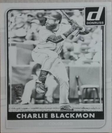 Charlie Blackmon [Test Proof Black] #103