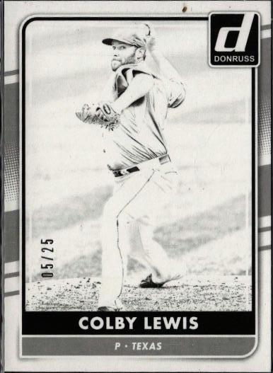 Colby Lewis [Test Proof Black] #98