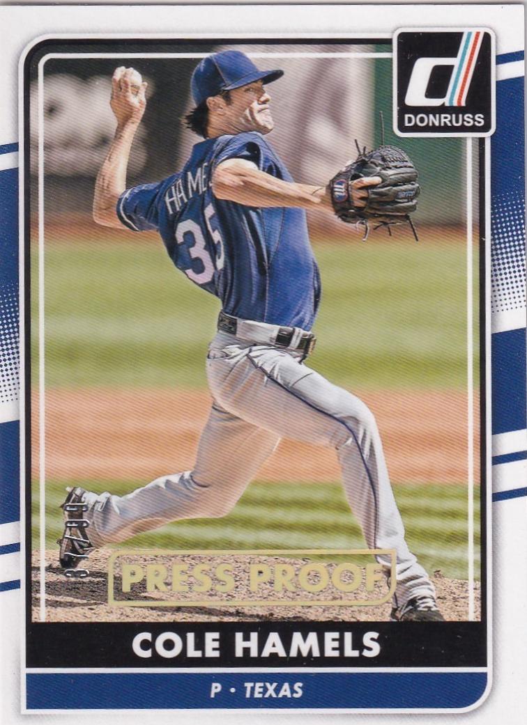 Cole Hamels [Gold Press Proof] #128