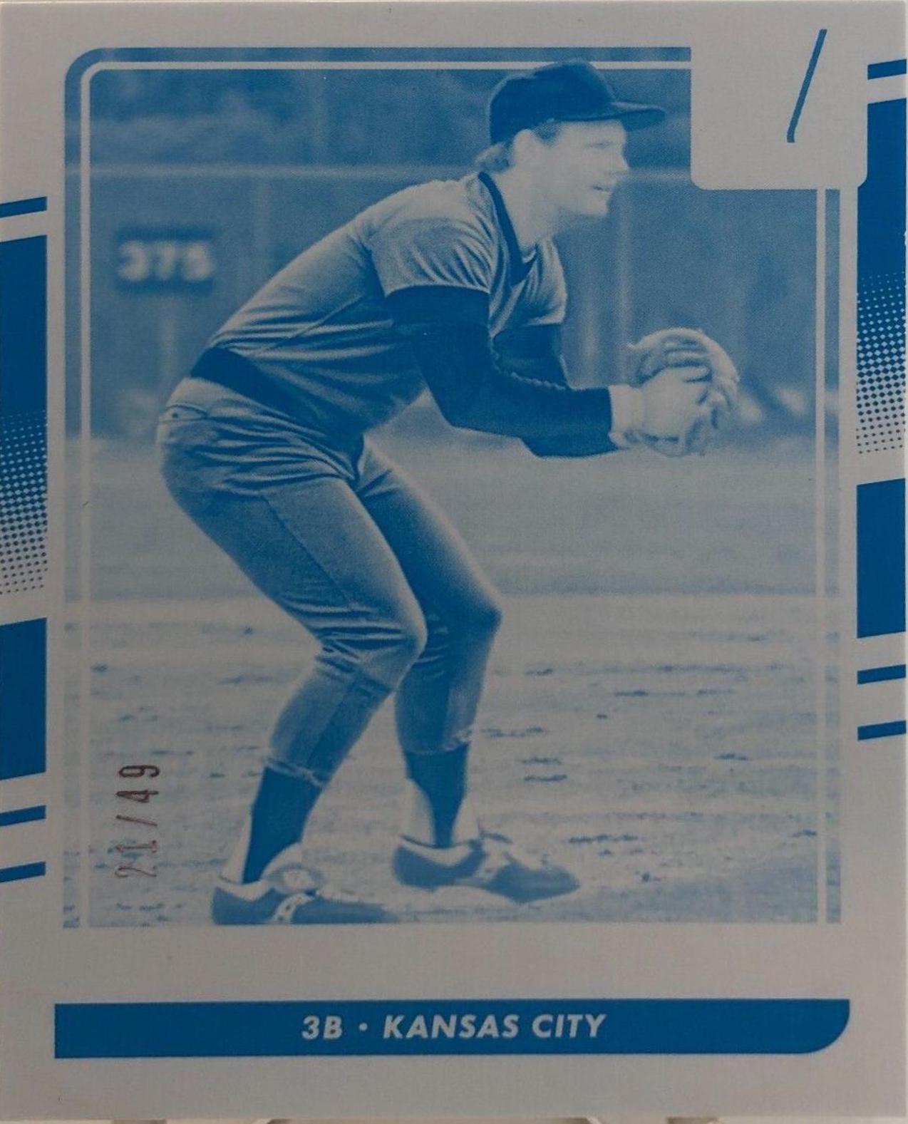 George Brett [3B Kansas City Test Proof Cyan] #182