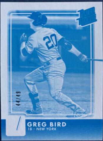 Greg Bird [Test Proof Cyan] #41