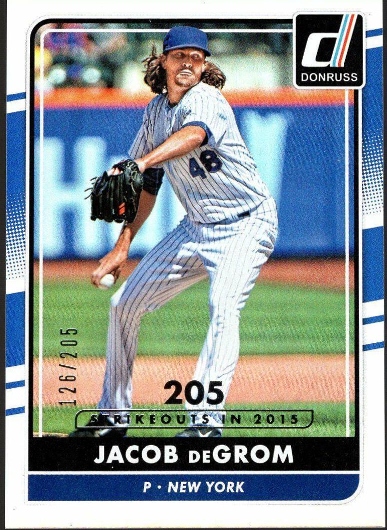 Jacob deGrom [Season Stat Line] #99