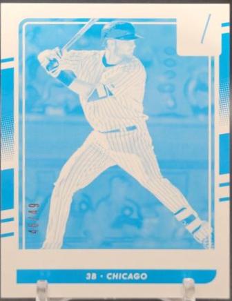 Kris Bryant [3B Chicago Test Proof Cyan] #60