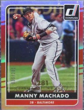 Manny Machado [Career Stat Line] #72