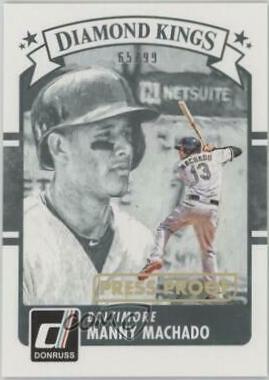 Manny Machado [Gold Press Proof] #3