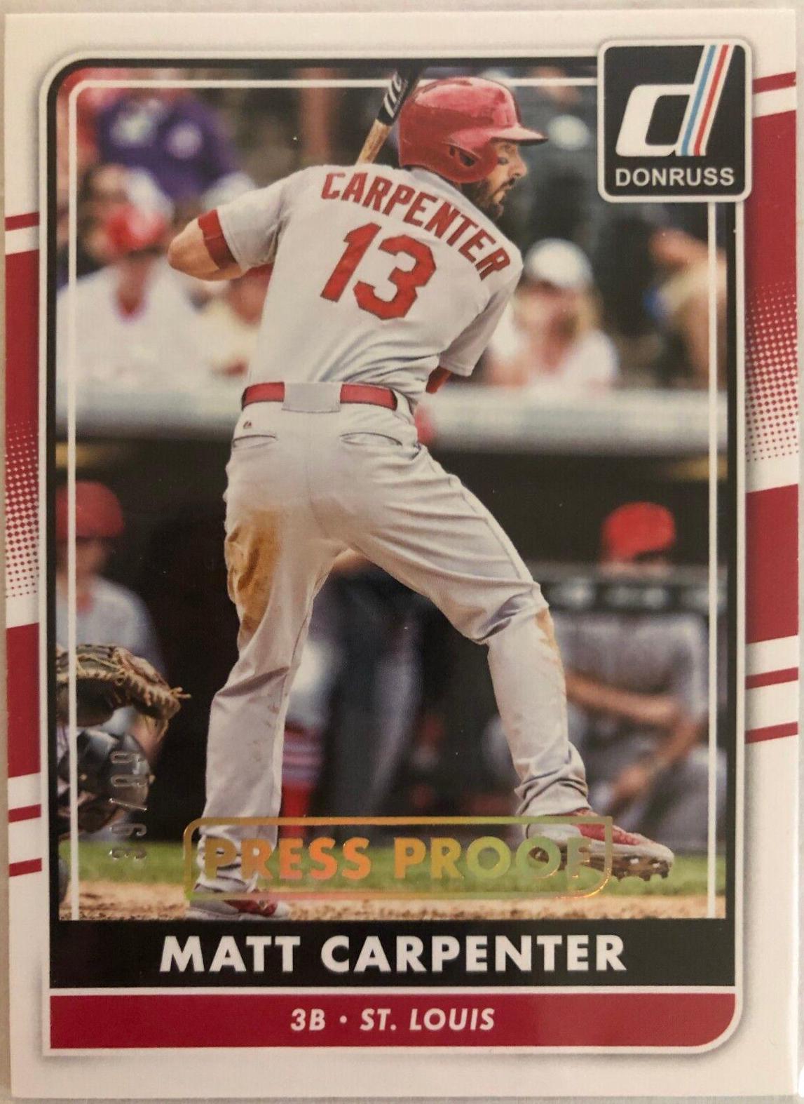 Matt Carpenter [Gold Press Proof] #89