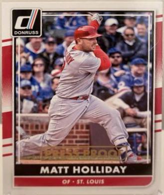 Matt Holliday [Gold Press Proof] #144