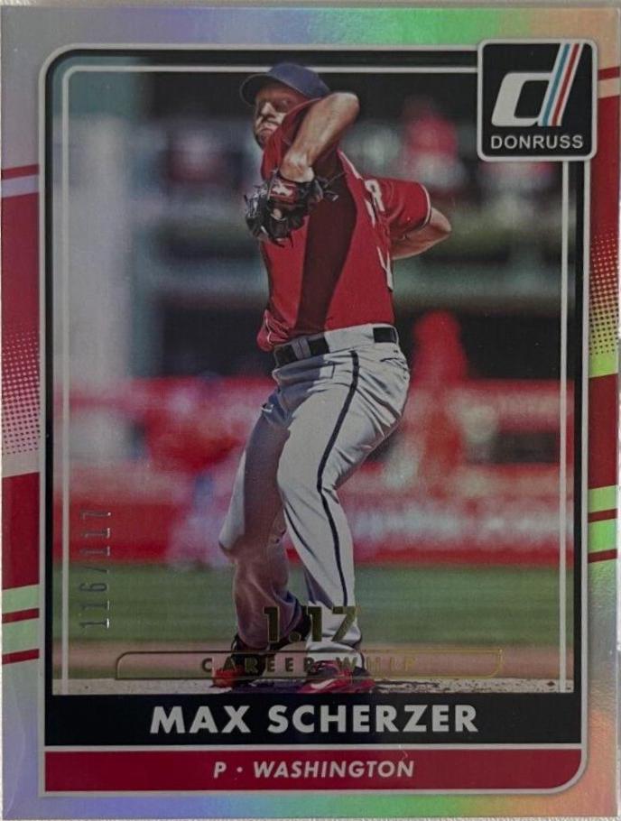 Max Scherzer [Career Stat Line] #100
