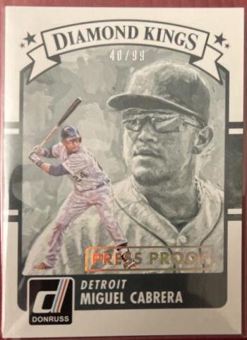 Miguel Cabrera [Gold Press Proof] #10