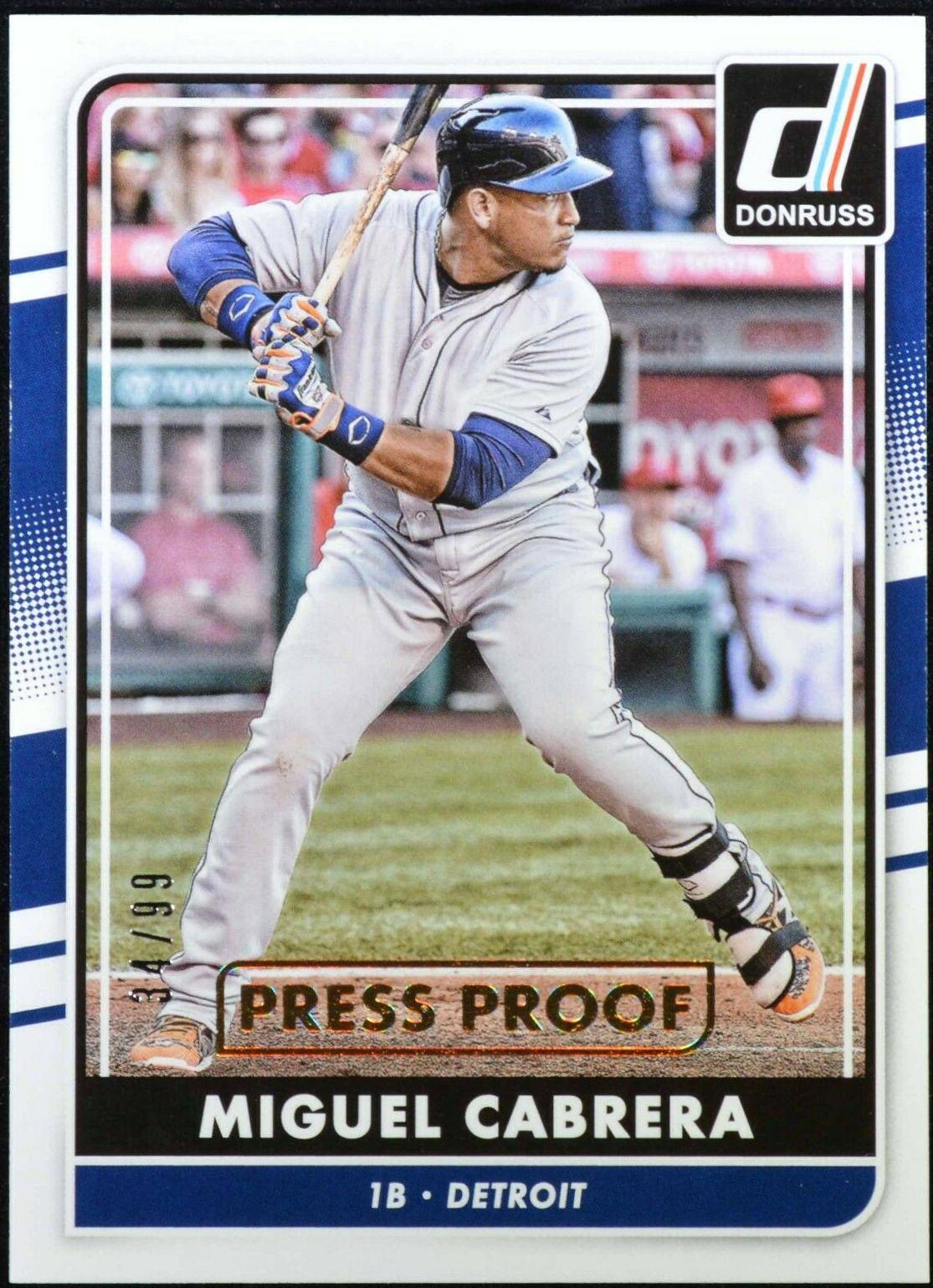 Miguel Cabrera [Gold Press Proof] #67