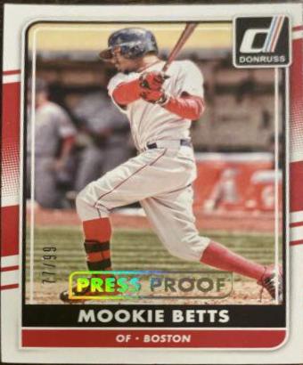 Mookie Betts [Gold Press Proof] #118