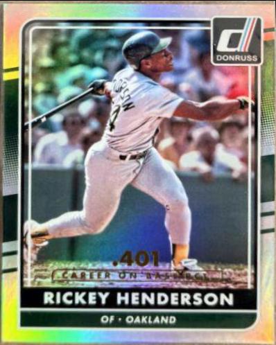 Rickey Henderson [Career Stat Line] #184
