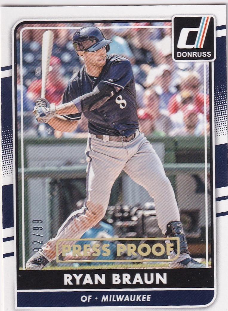 Ryan Braun [Gold Press Proof] #111