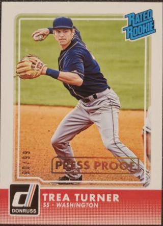 Trea Turner [Gold Press Proof] #33