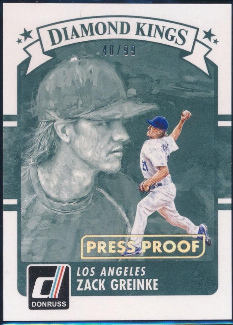 Zack Greinke [Gold Press Proof] #14
