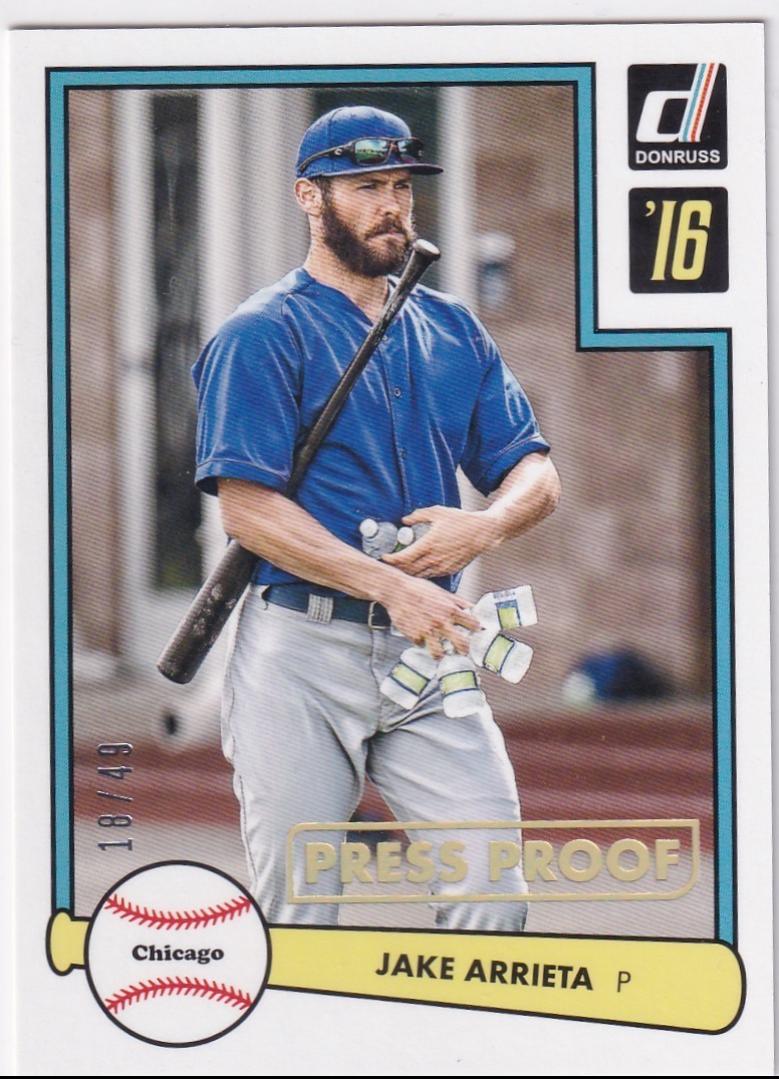 Jake Arrieta [Gold Press Proof] #7