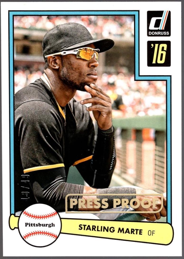 Starling Marte [Gold Press Proof] #33