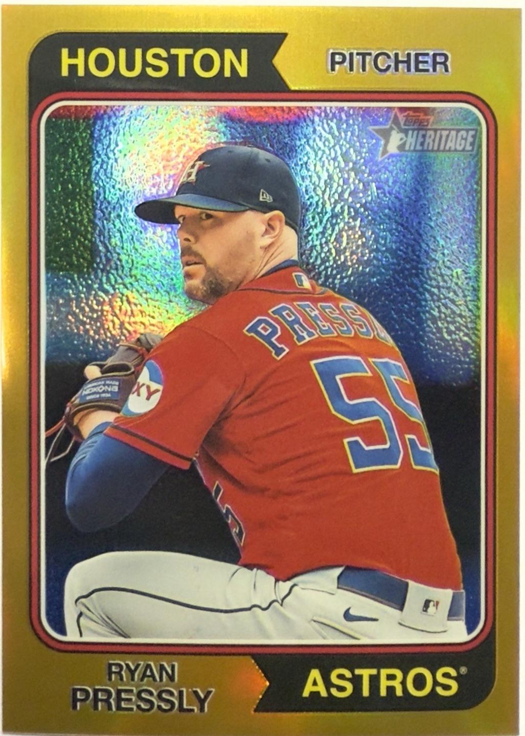 Ryan Pressly [Chrome Gold] #648