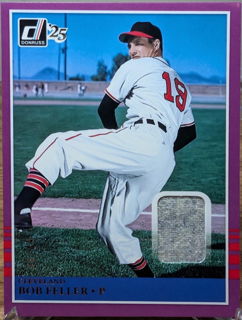 Bob Feller [Purple] #MAT-BF