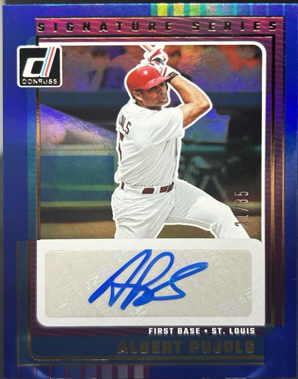 Albert Pujols [Blue] #SG-APJ