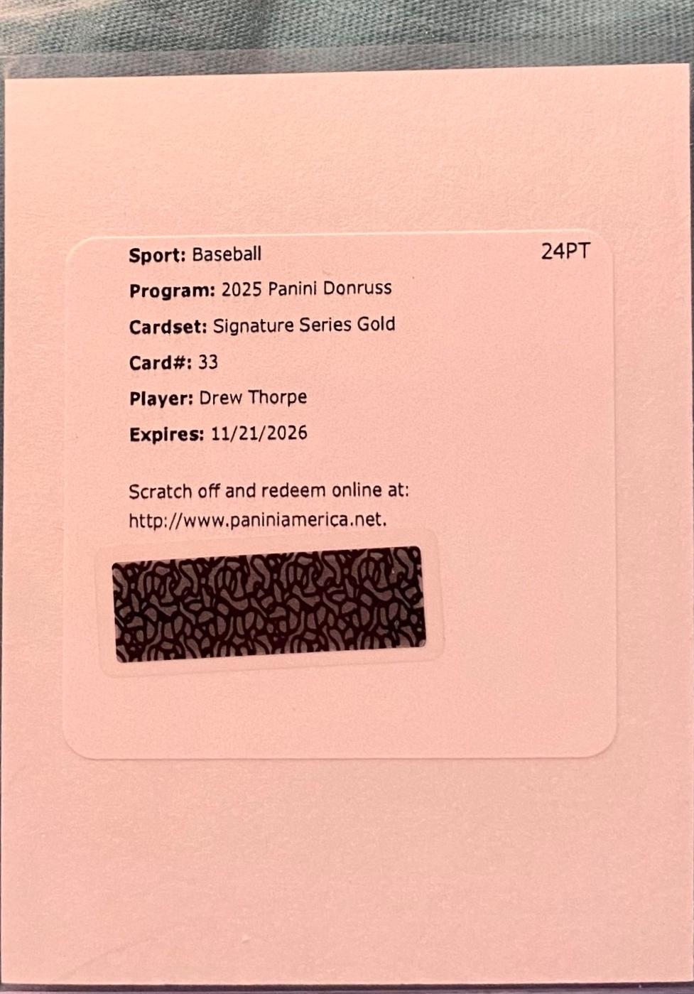 Drew Thorpe [Gold] #33
