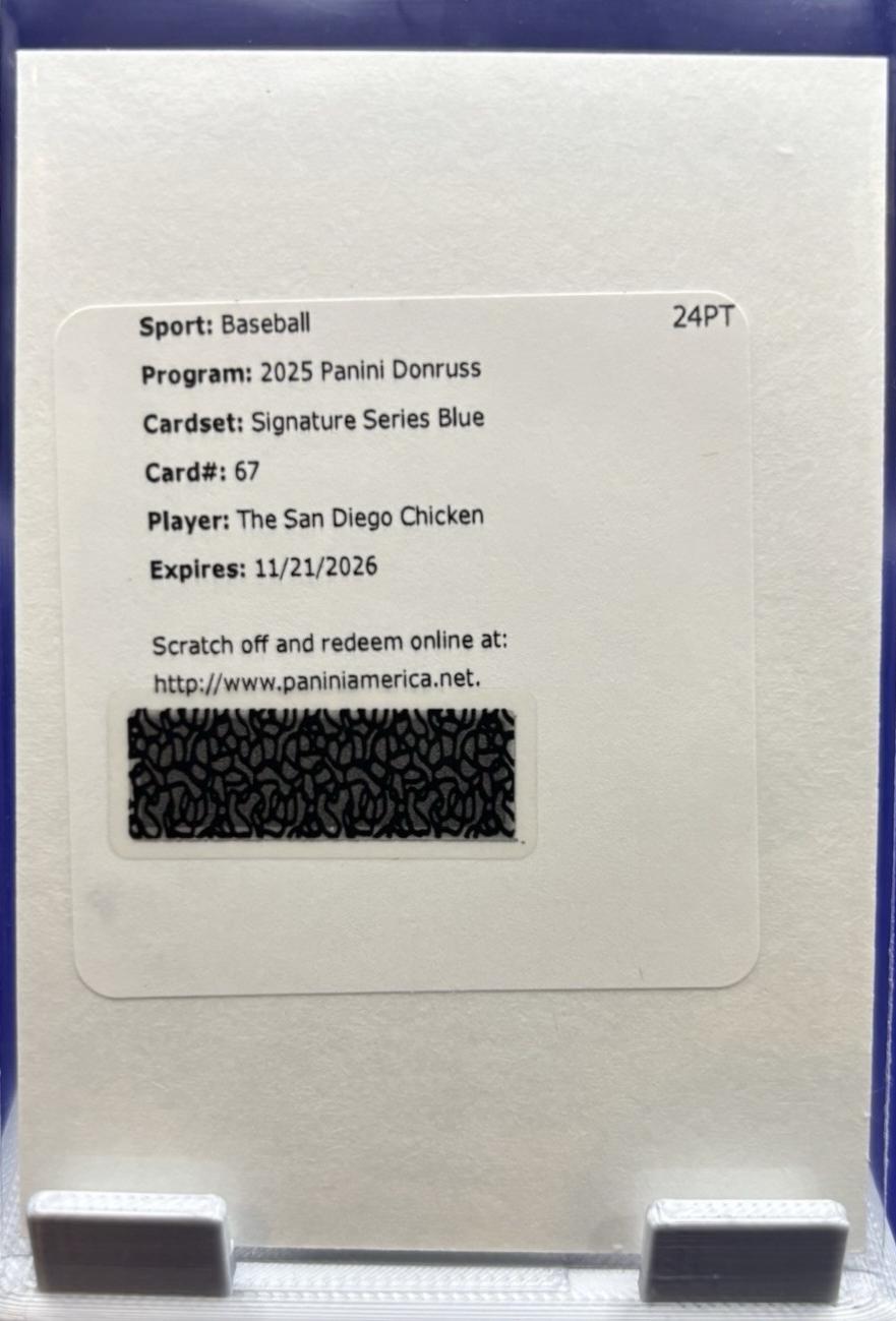 The San Diego Chicken [Blue] #SG-SDC