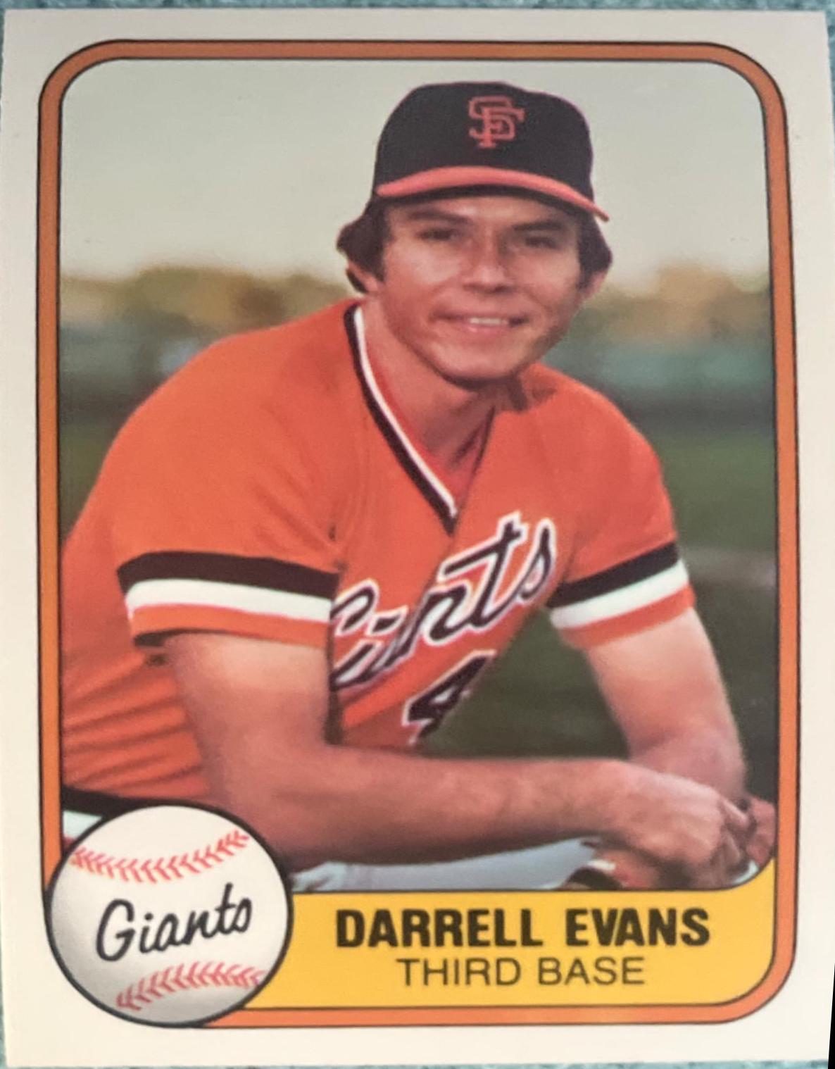 Darrell Evans [Darrell on Front] #436