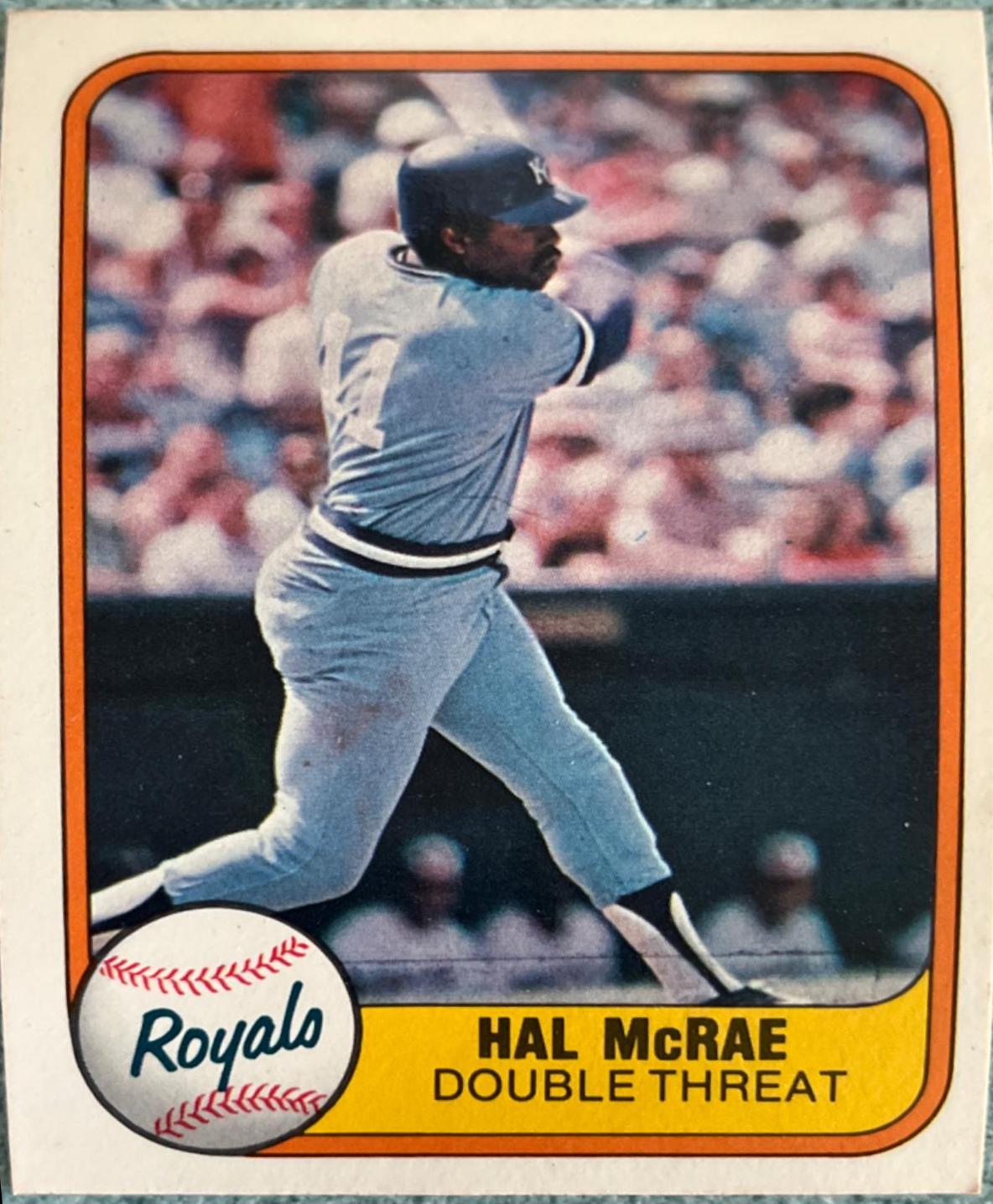 Hal McRae [Dark Blue Royals on Front] #41