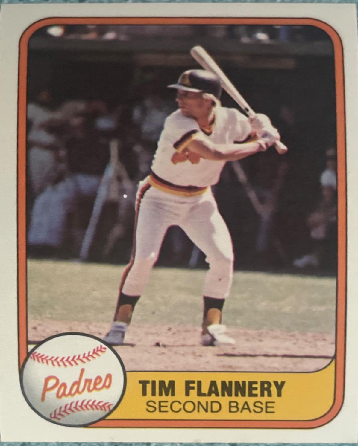 Tim Flannery [Photo Correct, Batting Lefty] #493