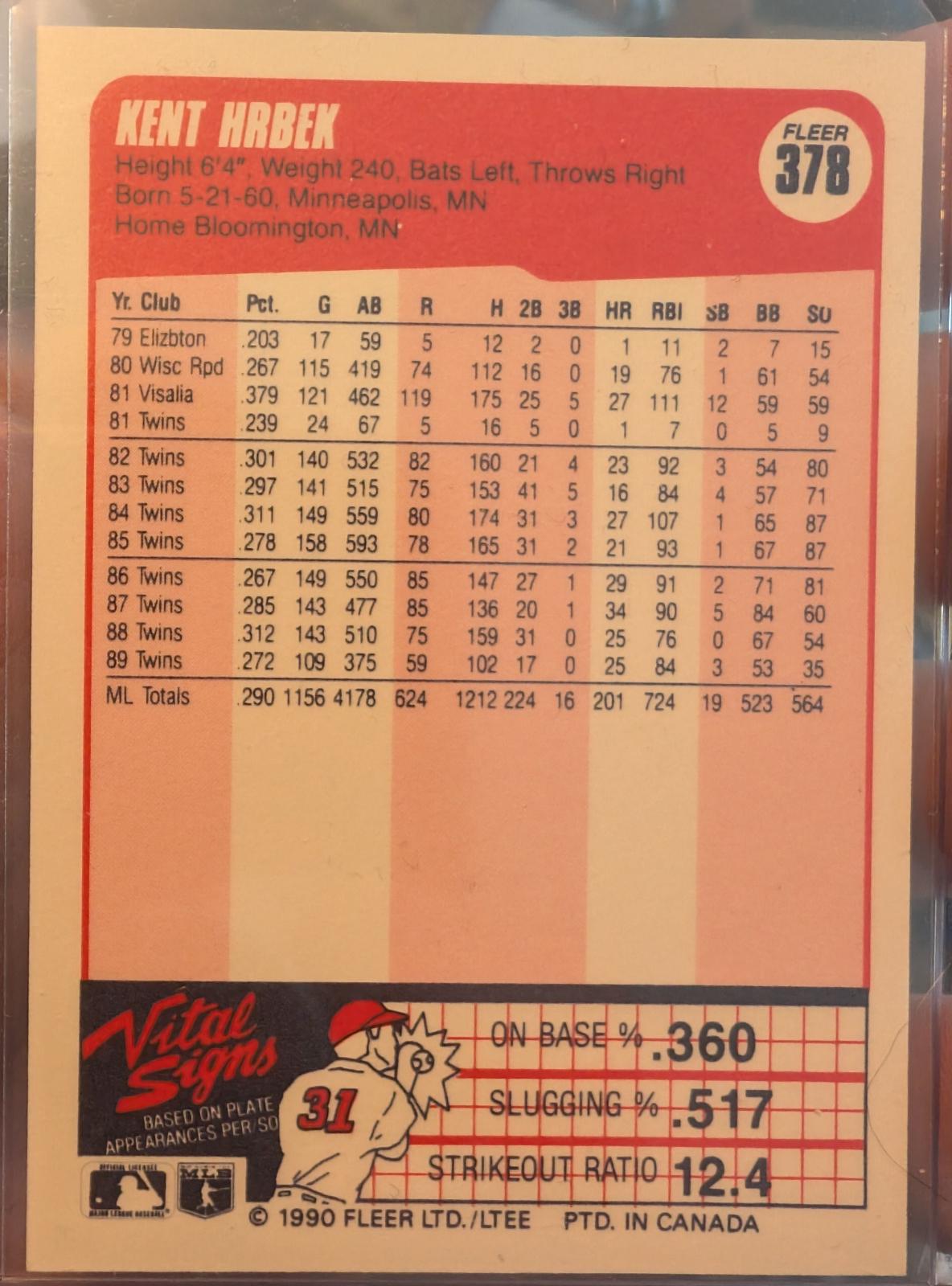 Kent Hrbek #378