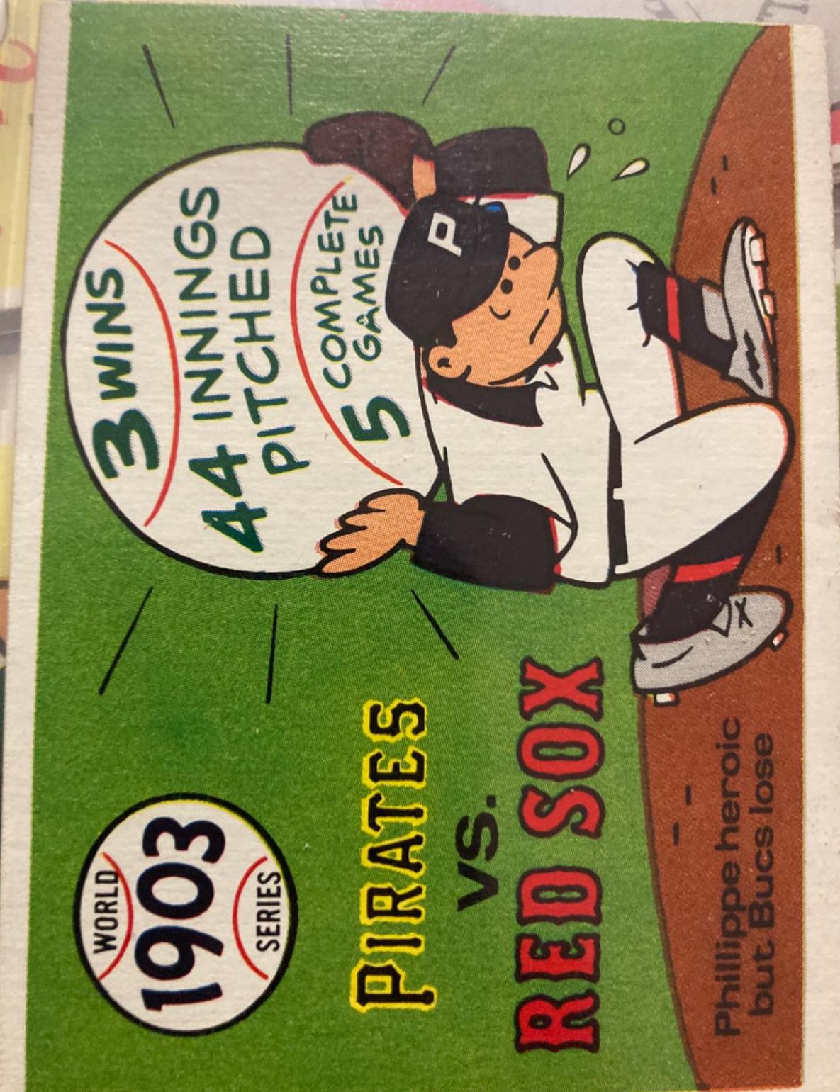 1903 Pirates, Redsox #1